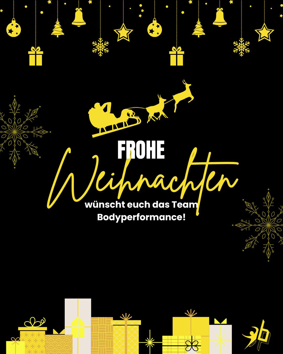 Frohe Weihnachten euch allen!🎄✨ Wir wünschen euch eine besinnliche, entspannte und wunderschöne Weihnachtszeit voller schöner Momente.
Danke für eure Treue, euer Vertrauen und die großartige Community, die unser Studio so besonders macht.💛
Wir sind dankbar für jeden einzelnen von euch! 🎁💫
#bodyperformance #bodyperformancestudio #bodyperformanceleibnitz #xundmacher #diexundmacher
