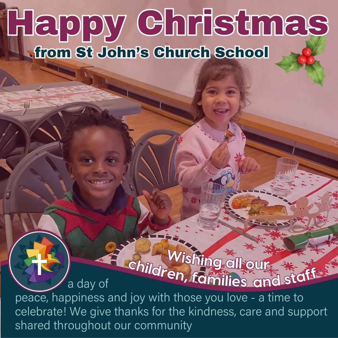 With every blessing - Merry Christmas from all of us at St John's Church School. 🎄