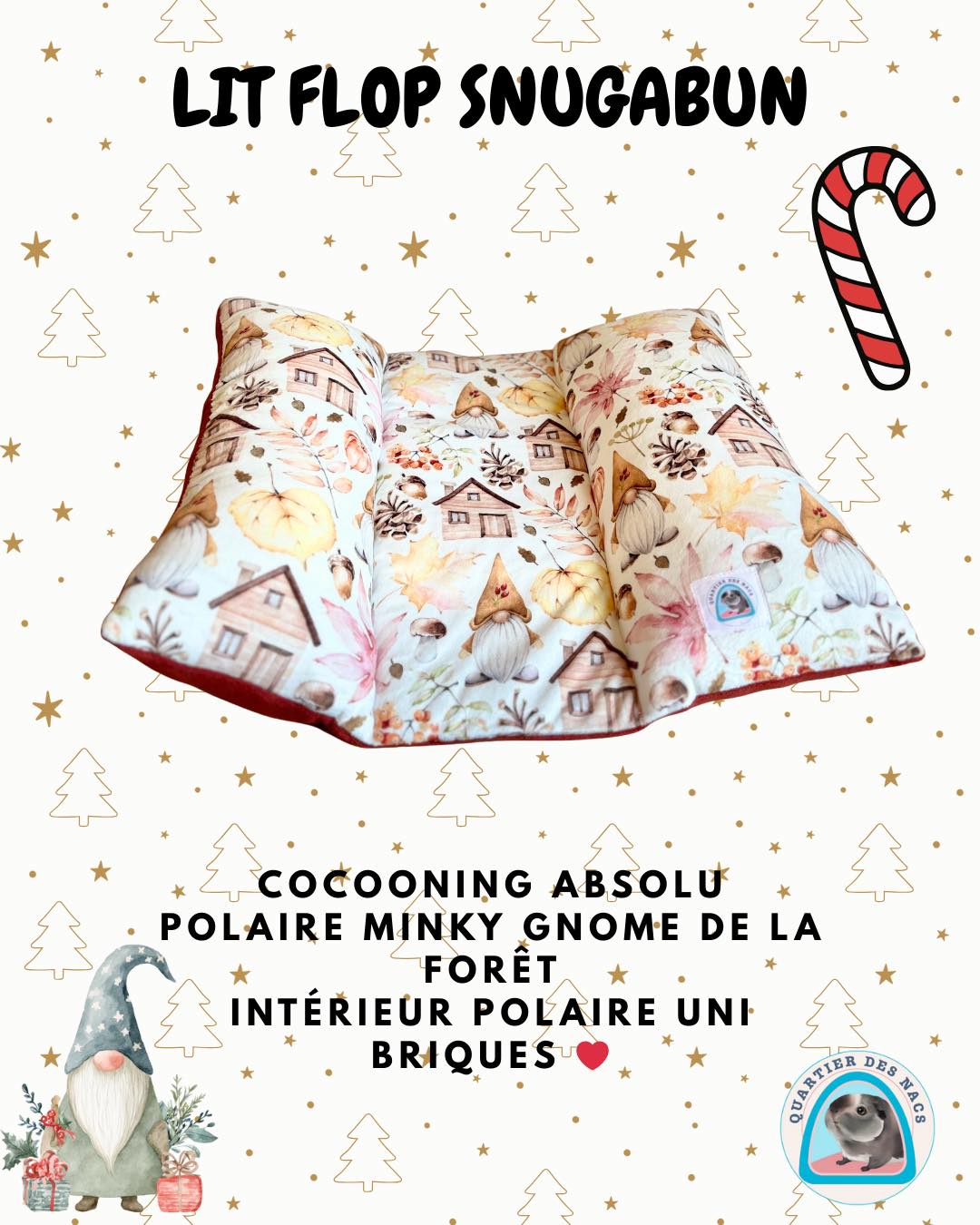 Vite !! L’Esprit forêt & douceur hivernale
Découvrez nos lits Flop Snugabun et Lits Moelleux motif Gnome de la Forêt, spécialement imaginés pour offrir chaleur, confort et sécurité pendant l’hiver ❄️
Confectionnés en polaire Minky ultra douce avec un intérieur en polaire uni briques, ces couchages sont parfaits pour les lapins, cochons d’Inde et chats qui aiment se reposer bien au chaud.
🛏️ Lit Flop Snugabun
→ Souple, enveloppant et rassurant, idéal pour se lover et se cacher.
🧸 Lit Moelleux
→ Confortable et stable, fourni avec son coussin inclus, parfait pour les longues siestes.
🎁 Spécial Noël
✔ Fabrication artisanale
✔ Tissus doux et chaleureux
✔ Prêts à être expédiés
✔ Quantités limitées
👉 Disponibles dès maintenant sur la boutique
✨ Tu aimes les dodos tout doux et les nouveautés de Noël ?
Abonne-toi pour ne rien rater : créations artisanales, nouveautés exclusives, conseils bien-être et surprises pour chouchouter tes animaux tout au long de l’année 🤍🐾
Prenez soin de vos animaux avec Quartier Des Nacs 🐾
#cochondinde #lapin #lapinou #Noël #chats #chaton #bienêtreanimal #animauxdecompagnie