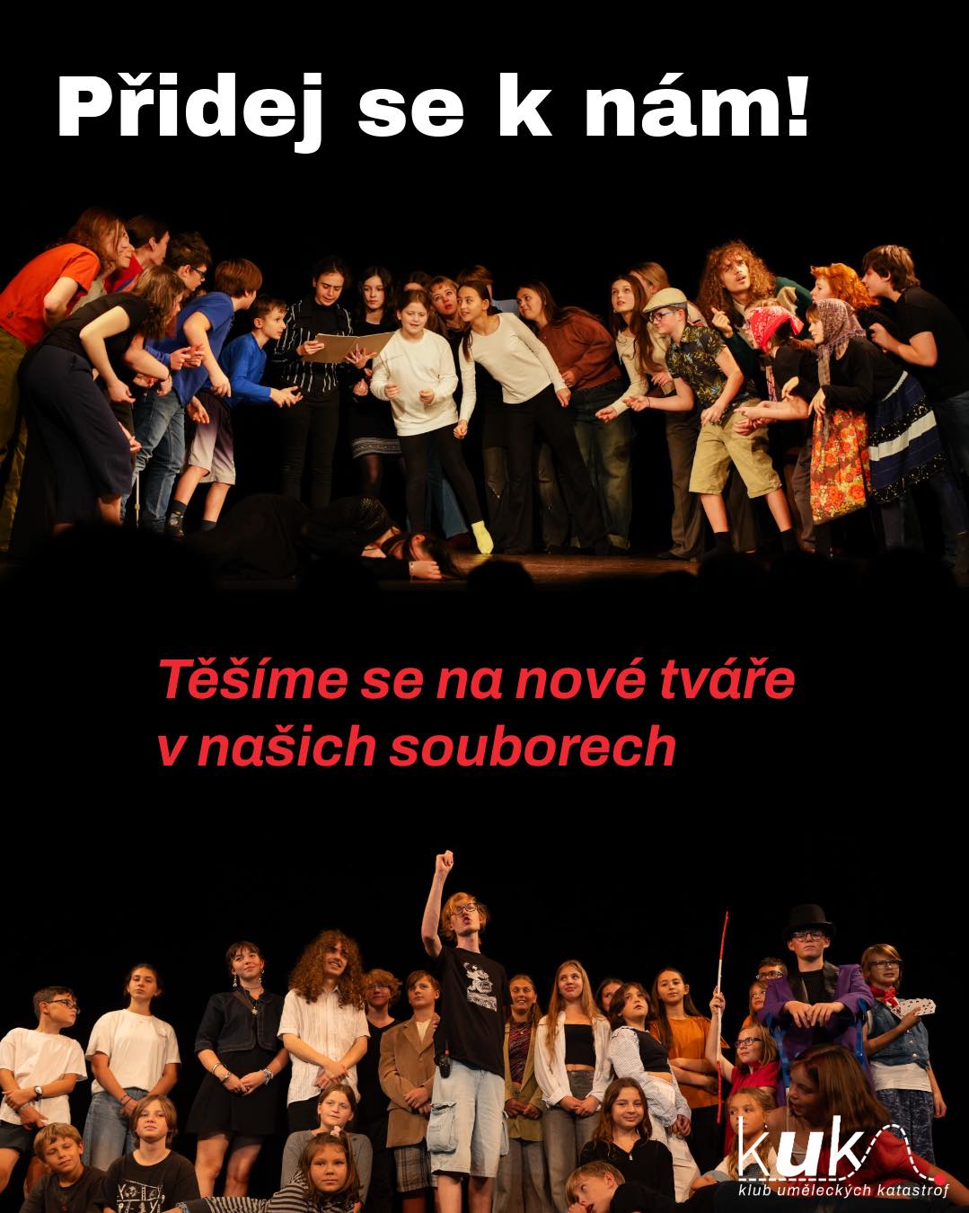 Máme volná místa v souborech KUK 🎭
V případě zájmu nás neváhejte kontaktovat a přijďte si to s námi vyzkoušet!
Více info na kukdivadlo.cz
#dramaťák #theatre #dramatak #theatreworks #theatrekid #theatrelife #hereckekurzy #hereckeworkshopy #divadlo #praha3
