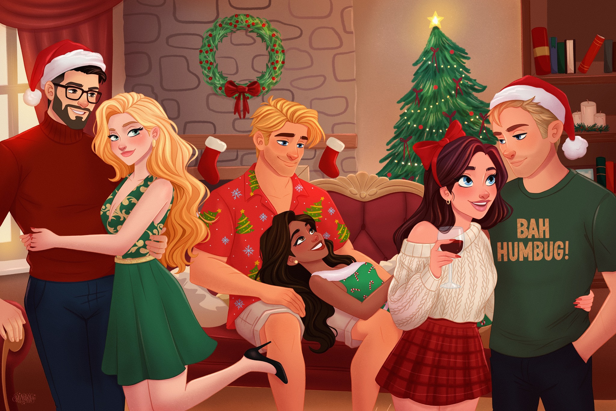 SURPRISE!!
My characters, Ben, Allegra, Casey, Miranda, Georgia and Jared are all in the festive spirit. SUBSCRIBE to my newsletter now for a FREE super short and sweet story about Georgia and Jared's very first Christmas together. <3 <3
I hope you have a absolutely fabulous Holiday Season.
We'll be taking a well deserved break, looking forward to seeing you all in the new year.