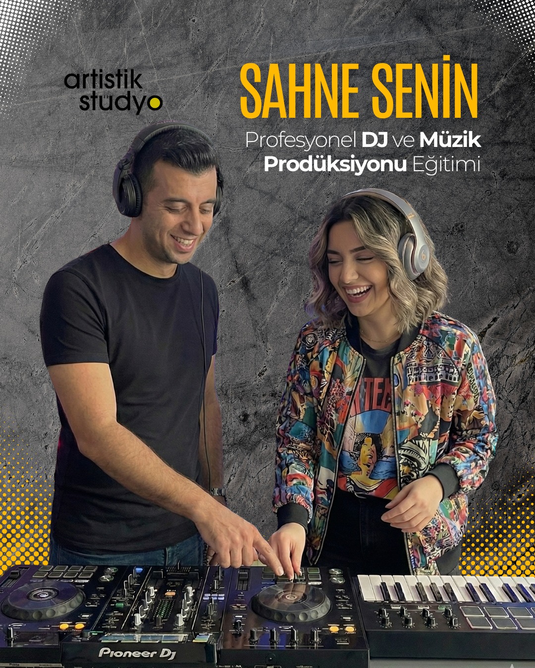 Sahne Sırası Sende! 🌟
Müziğin ritmini sadece dinlemekle kalma, onu sen yönet!
🎧 Antalya Artistik Stüdyo'da, profesyonel kulüp standartlarındaki ekipmanlarla DJ ve Müzik Prodüksiyonu eğitimleri başlıyor. Kendi sound'unu yaratmak, mikslerinle kalabalıkları coşturmak ve o sahneye çıkmak hayal değil.
🎹 Deneyimli eğitmenlerimizle bire bir çalışarak potansiyelini keşfet. Kontenjanlarımız sınırlıdır, yerini hemen ayırt! 👇
#djkursu #müzikprodüksiyonu #prodüksiyondersi #kendisoundunuyarat #elektronikmüzik #müzikteknolojileri #djworkshop #müzikeğitimi #pioneerdj #flstudio #abletonlive