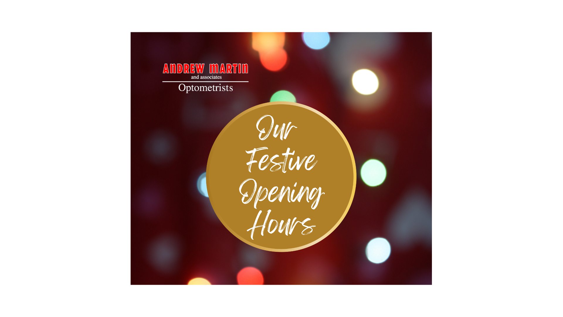Planning a visit over the festive period? Our Christmas and New Year opening times are now available on our website. Check before you travel so you know exactly when we’re here to help. https://www.andrew-martin.co.uk/opening-hours
#AndrewMartinOpt #Christmas #NewYear #SightCareLocal #Boldmere #MereGreen #SuttonColdfield