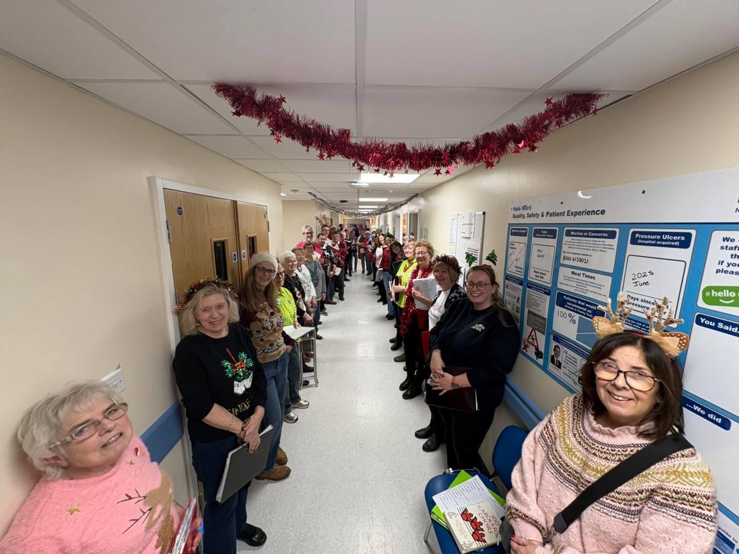 Ooh. That was a very special gig. Thank you everyone. We were joined by some wonderful patients and staff- you sang beautifully and you affected people in such lovely ways.
Thank you also for singing The Lamb in the atrium at the end. You got it so right- the paramedics and patient stopping to soak it up- if it wasn’t for all the other people you supported tonight, it’d have been worth that alone. Massive sing. Thank you.