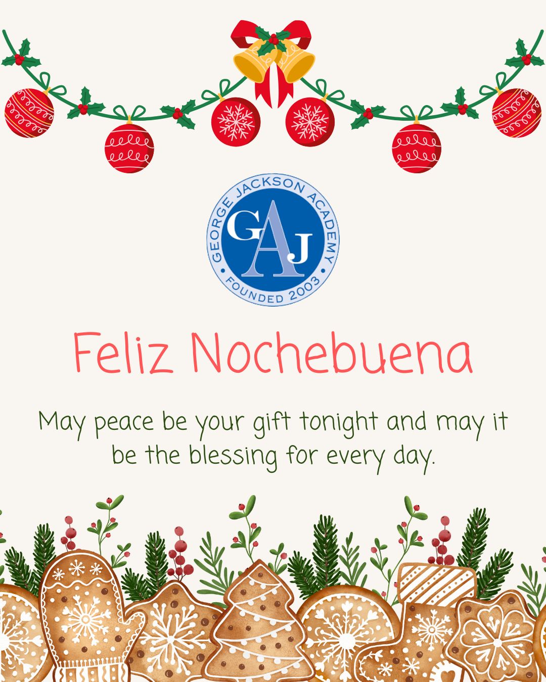Feliz Noche Buena from GJA! 🌟✨ May your evening be filled with love, laughter, and the joy of being surrounded by family and friends. Wishing you a warm and wonderful celebration. 💙 #FelizNocheBuena #haveagjaday #financialaidforall