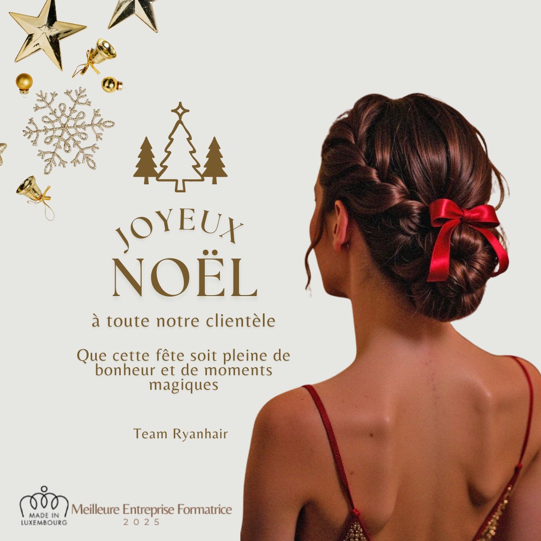 ✨ Joyeux Noël à toute notre clientèle✨
Merci de nous avoir fait confiance cette année pour prendre soin de votre beauté et de votre style.
Nous vous souhaitons des fêtes remplies de joie, d’éclat et de moments précieux avec vos proches.
#Luxembourg #Salondecoiffure #noel2025 #hairstyle