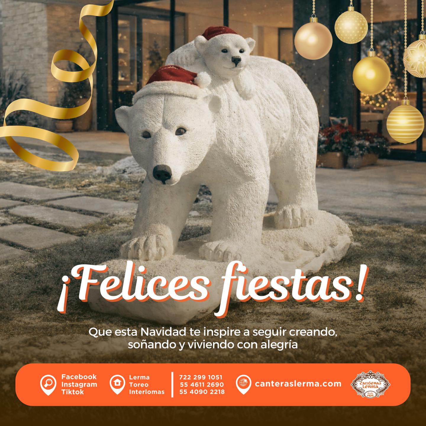 ¡Feliz Navidad! 🎄🧡 Que hoy y siempre sus hogares sean refugio de amor, celebración y esperanza. Gracias por permitirnos embellecer sus espacios con la elegancia de la piedra natural.
📲 https://www.canteraslerma.com
#FelizNavidad #HogarConEstilo #PiedraNatural #CanterasLerma #Arquitectura #Decoración