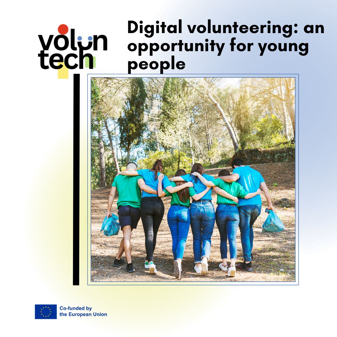 💻🌍 Digital volunteering: an opportunity for young people
Digital volunteering allows young people to get involved in social causes without geographical barriers, while developing key skills such as digital communication, teamwork, creativity, and critical thinking.
Through the volunTECH project, we promote youth participation in social initiatives by using technology as a tool for impact, empowering young people to become agents of change in an increasingly digital world.
👉 Learn more about the project and its opportunities on our website: https://www.voluntechproject.eu/
#digitalvolunteering #ActiveYouth #DigitalSkills #SocialImpact #ErasmusPlus