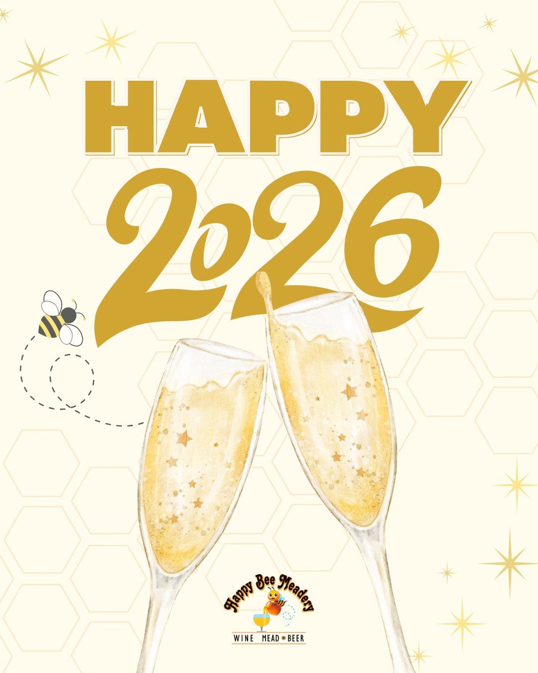 Closing out the year thankful for every visit, every toast, and every shared smile. Here’s to a sweet New Year ahead. 🍯✨🥂