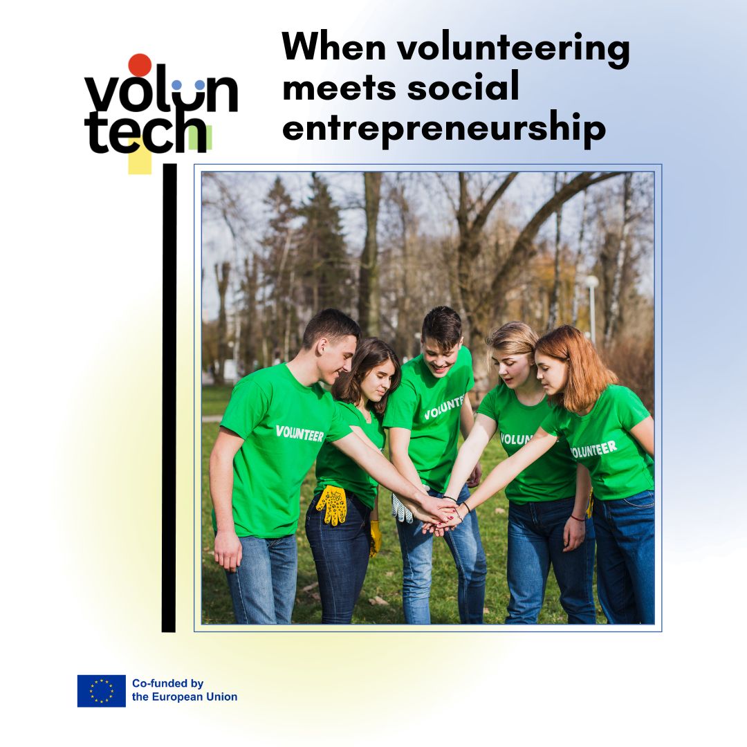 🚀🌱 When volunteering meets social entrepreneurship
Volunteering and social entrepreneurship share a common goal: creating positive social impact. Together, they become a powerful driver for innovative solutions to today’s social challenges.
The volunTECH project promotes a vision of volunteering that encourages initiative, creativity, and social commitment—especially among young people—supporting sustainable, impact-driven projects.
#socialentrepreneurship #socialchange #youthengagement #volunteer #ErasmusPlus