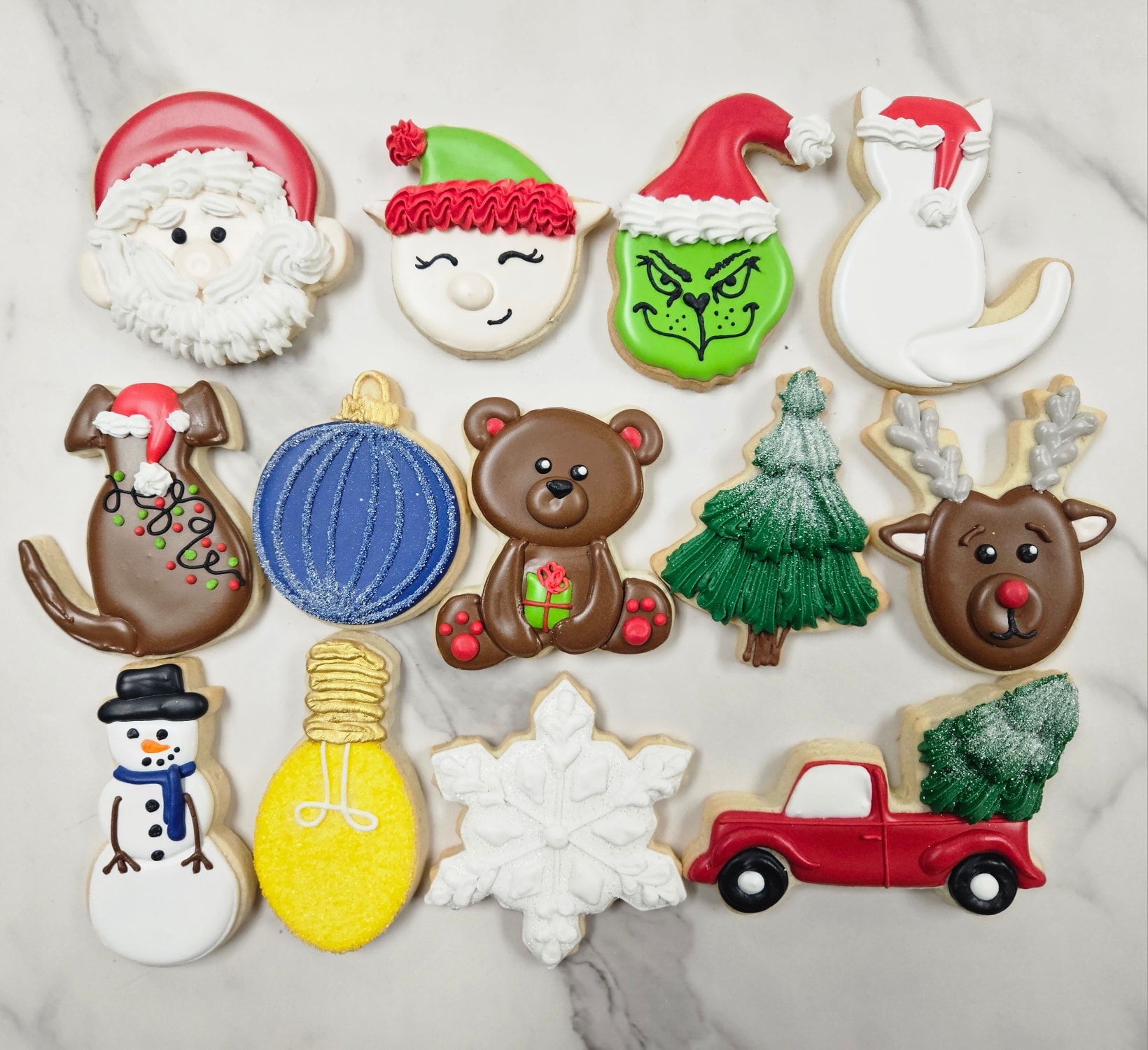 Last minute shoppers!!!! I have a few extra items available for purchase today and tomorrow while they last! They are first come but I will accept holds message me. I am open today (23rd) until 6:00 and tomorrow (24th) 10:00 to 2:00. Get them before they are gone!!
Assorted holiday sugar cookies $48/Dozen - 2 available
Assorted Holiday cookies half gingerbread half sugar $48/dozen 1 available
Assorted small cookie tray (contains peanuts) $25 - SOLD
Milk chocolate cocoa bombs $6each - 2 available add a mug gift set $4.00
Mixed nut and pretzel brittle - $7.00 2 small bags available
Cranberry Apple Chutney -$7.00 8oz jar $10.00 16oz jar - 3 16oz available many 8 oz available