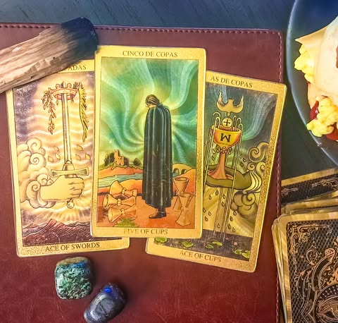 🌲 Community Tarot Pull of the Day
Five of Cups • Ace of Swords • Ace of Cups
Morning doesn’t always arrive gently.
Some days, it arrives with a subtle tension — not a crisis, not a collapse, just the feeling that something is slightly uncomfortable. Not wrong. Just noticeable. Today carries that kind of awareness.
This is a day where discomfort may show itself — not to stop you, but to orient you. Not as punishment, but as information. The kind that helps you keep moving forward correctly, instead of comfortably.
Let today be less about smoothing things over and more about staying present with what’s actually here.
General Energy — Five of Cups
There is something you’re carrying that doesn’t need fixing today.
It only needs to be acknowledged.
Not performed. Not justified. Just felt.
Energy to Lean Into — Ace of Swords
Be honest with yourself — clean, simple honesty.
What is true right now?
Not what should be true.
Not what would make things easier for others.
Just what is.
What’s Opening — Ace of Cups
When truth is named without force, something soft begins to move again.
Not a solution.
Not a demand.
Just a gentle opening where the heart remembers it’s allowed to respond.
Two Aces appear today — one of the mind, one of the heart.
They don’t ask you to choose between them.
They ask you to stand still long enough to let them align.
Summary:
Today may feel uncomfortable — and that doesn’t mean you’re doing it wrong.
Some truths need to be noticed before they can loosen their grip.
Presence comes first. Movement follows.
🤍 If this resonates, you’re welcome to like, share, or follow for the daily Community Tarot pull.
#CommunityTarot #DailyTarot #TarotCollective #CapricornSeason #WinterEnergy #SeasonalWisdom #TarotReading #AncestralTime #PresenceOverPerformance #EmotionalClarity #SpiritualGrounding #TarotOfTheDay #CollectiveEnergy #EarthSignEnergy #RitualLiving