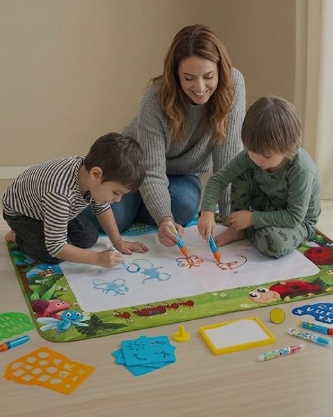Dibujar, borrar y volver a crear 💦🎨
La Alfombra Mágica AquaPint permite a los peques dibujar solo con agua y ver cómo desaparece en minutos.
Ligera, plegable y perfecta para jugar en casa o fuera.
👉 Más info aquí: https://www.buddybabyworld.com/
Draw, erase and create again 💦🎨
The AquaPint Magic Mat lets little ones draw using only water and watch it disappear in minutes.
Lightweight, foldable and perfect for home or on-the-go play.
👉 More info here: https://www.buddybabyworld.com/
#buddybabyworld #alfombraparapintar #regalosparanavidad
