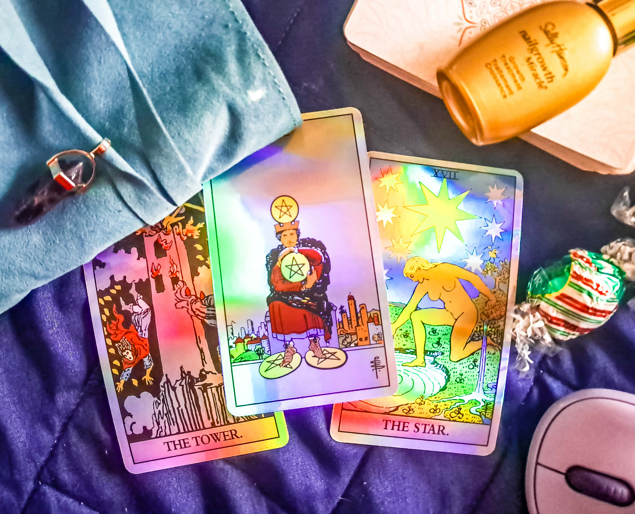 Community Tarot Pull — Today’s Energy 🌿
We’re arriving to today a little later — travel morning energy, movement, rearranging, tending to what’s around us instead of centering ourselves. And honestly, this feels like a conserve-your-energy kind of day. A nap-time day. A hold steady day. The cards echo that truth clearly.
Center / General Energy — Four of Pentacles
This is about containment, not control. Holding what matters without clenching. Protecting energy, emotional bandwidth, and stability while things are shifting around us. Not everything needs your attention today.
What’s Pressing In — The Tower
Things are being dismantled. Taken apart. Moved elsewhere. Built differently. And that kind of energy can feel unsettling — especially if we try to make it personal. The Tower reminds us that not all disruption belongs to us. Some things must fall apart so they can be restructured in truth.
Energy to Avoid — The Star
Avoid bypassing today. Avoid forcing hope or spiritual optimism before the nervous system has settled. Hope will return — but it doesn’t need to be rushed or performed.
✨ Today’s Deeper Lesson:
Not everything is about us. And honoring that truth isn’t selfish — it’s grounding. We’re human, and we tend to internalize change, assume responsibility for every emotional wave. But today asks for allowing. Let people feel what they feel. Let systems dissolve. Let dormant structures be taken down if they no longer suit who we’re becoming.
We’re in a liminal moment — Sagittarius fading, Capricorn beginning, right at the edge of the Winter Solstice. The light is quiet. The ground feels shaky because it’s meant to. This is the season of necessary deterioration. Rest. Hold steady. Let the dark do its work.
#CommunityTarot
#DailyTarot
#TarotCommunity
#CollectiveReading
#SpiritualGrounding
#EnergeticBoundaries
#ShadowWorkSeason
#WinterSolstice
#LiminalSpace
#RestAsResistance
#SpiritualReflection
#TarotWisdom
#WitchcraftCommunity
#MysticLife
