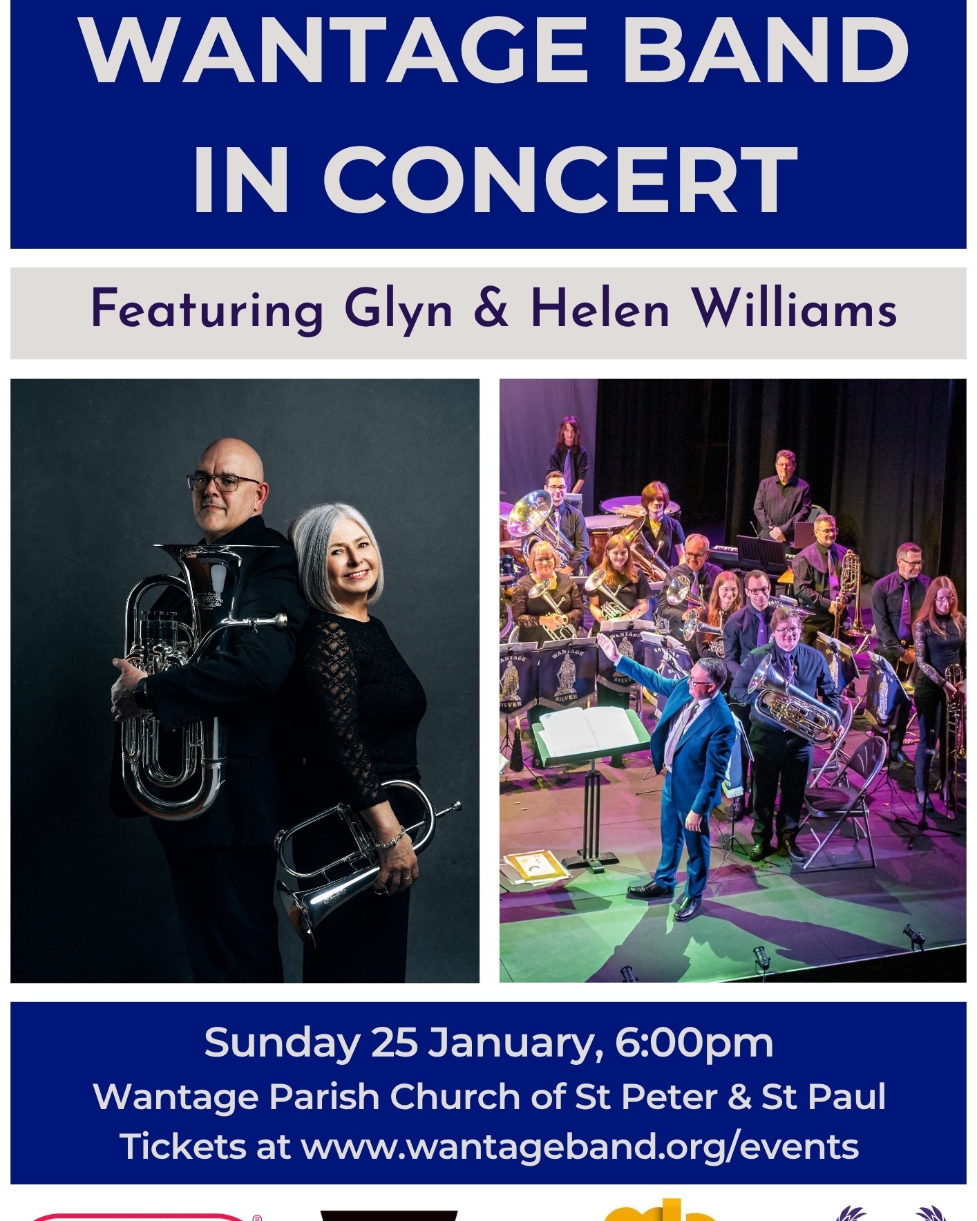 Last chance to grab a 10% discount for our two concerts in January - offer ends tomorrow! Just enter NEWYEAR10 when booking at www.wantageband.org/events
Wantage Band in Concert with Glyn and Helen Williams
๐ Sunday 25 January
๐ 18:00
๐Wantage Parish Church of St Peter & St Paul
๐ @adamsbrass @mercerandbarker @deniswickproducts
Wantage Big Band - Jazz at the Movies
๐ Saturday 31 January
๐ 19:30
๐Hanney War Memorial Hall
We hope to see you at what we're certain will be two excellent evenings of live music!
#BrassBand #BigBand #January #Concert #Performance #LiveMusic #Wantage #Hanney #Oxfordshire