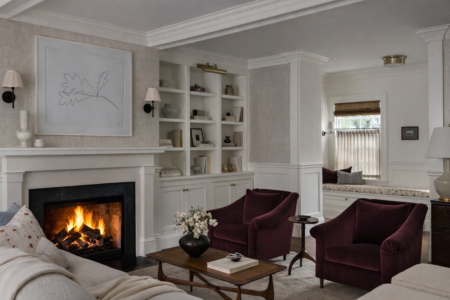 A space made for slow mornings and cozy nights. Classic millwork, tailored built-ins, and a fireplace designed to bring warmth home.
Photography: @joyellewest
Interior Design: @barkoffcoppola.interiors
Architect: @patrickahearnarchitect
#luxurybuilder #customhomebuilder #customhomes
#custommillwork #bespokebuild