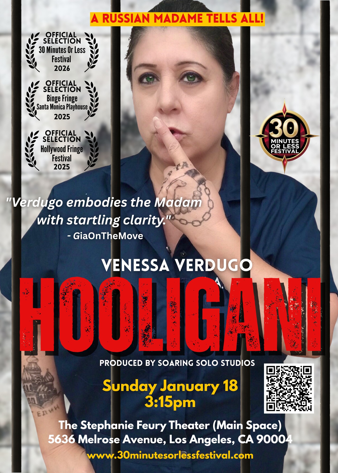 With Heidi Fleiss behind bars and the Soviet Union in ruins, Tetyana stepped into L.A. s chaotic sex trade and built a predatory empire on the backs of vulnerable Ukrainian women. But one random misstep brought the whole thing crashing down—talk about karma clocking in overtime, ha!
GET TICKETS NOW AT WEBSITE OR QR CODE! ❤