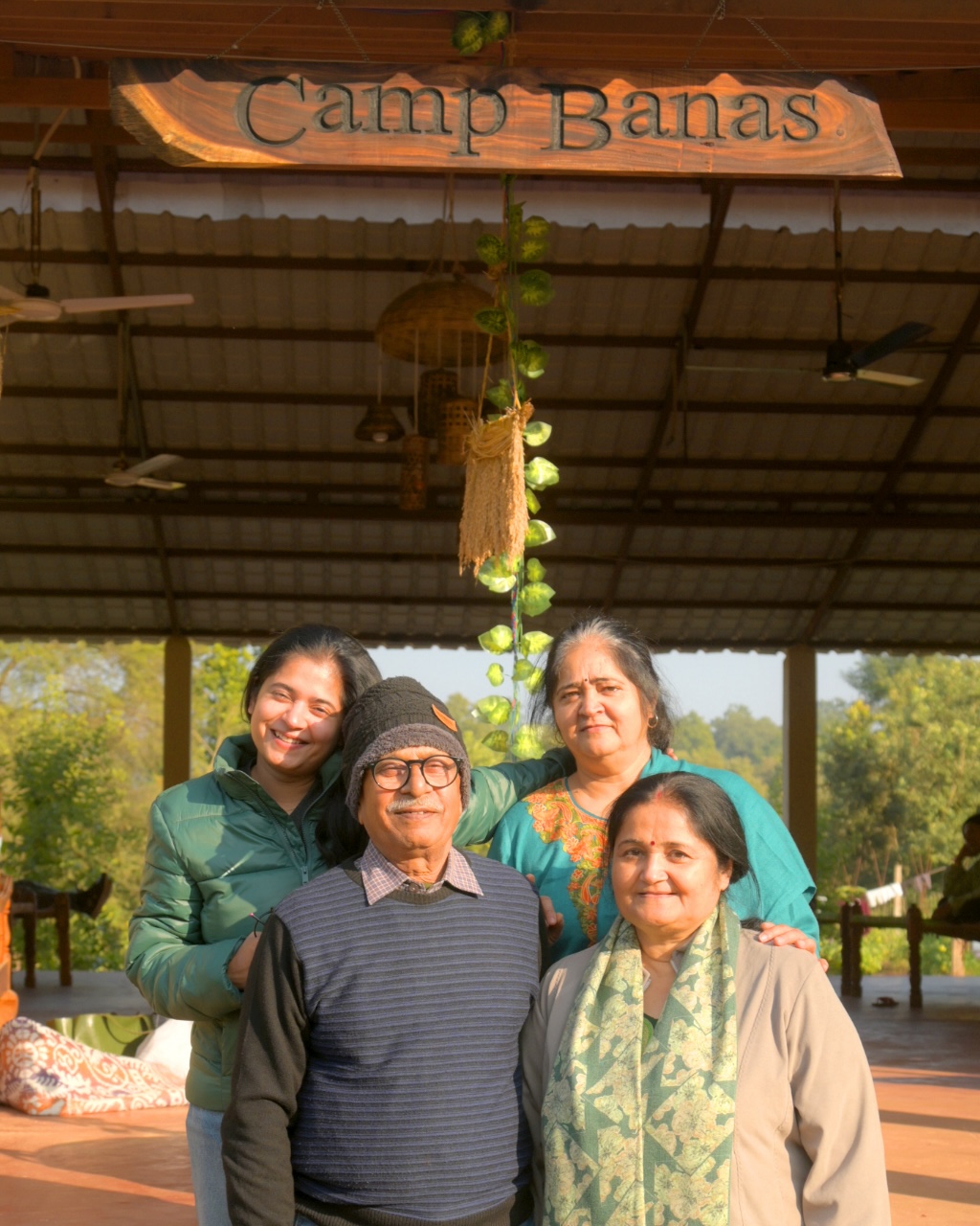 Beautiful family spent their Christmas at Camp Banas.