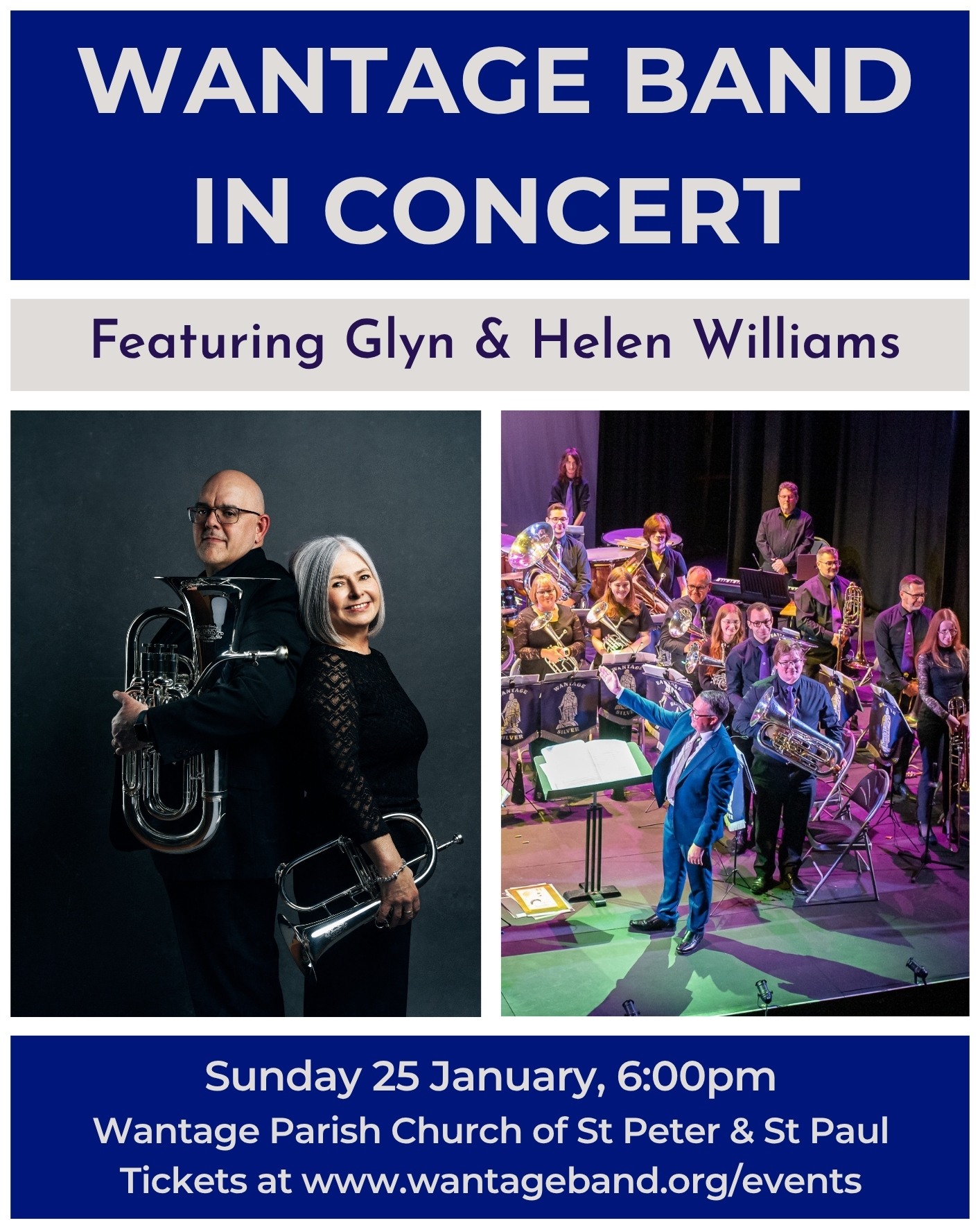 We hope everyone has had a fantastic few days over the festive period! ๐คฉ๐
New Year treat! Enjoy 10% off all January concerts with code NEWYEAR10.
Coming up in January...
Wantage Band in Concert with Glyn and Helen Williams
๐ Sunday 25 January
๐ 18:00
๐Wantage Parish Church of St Peter & St Paul
๐ @adamsbrass @mercerandbarker @deniswickproducts
Wantage Big Band - Jazz at the Movies
๐ Saturday 31 January
๐ 19:30
๐Hanney War Memorial Hall
All tickets available to book at www.wantageband.org/events - we can't wait to see you there!
#BrassBand #BigBand #January #Concert #Performance #LiveMusic #Wantage #Hanney #Oxfordshire