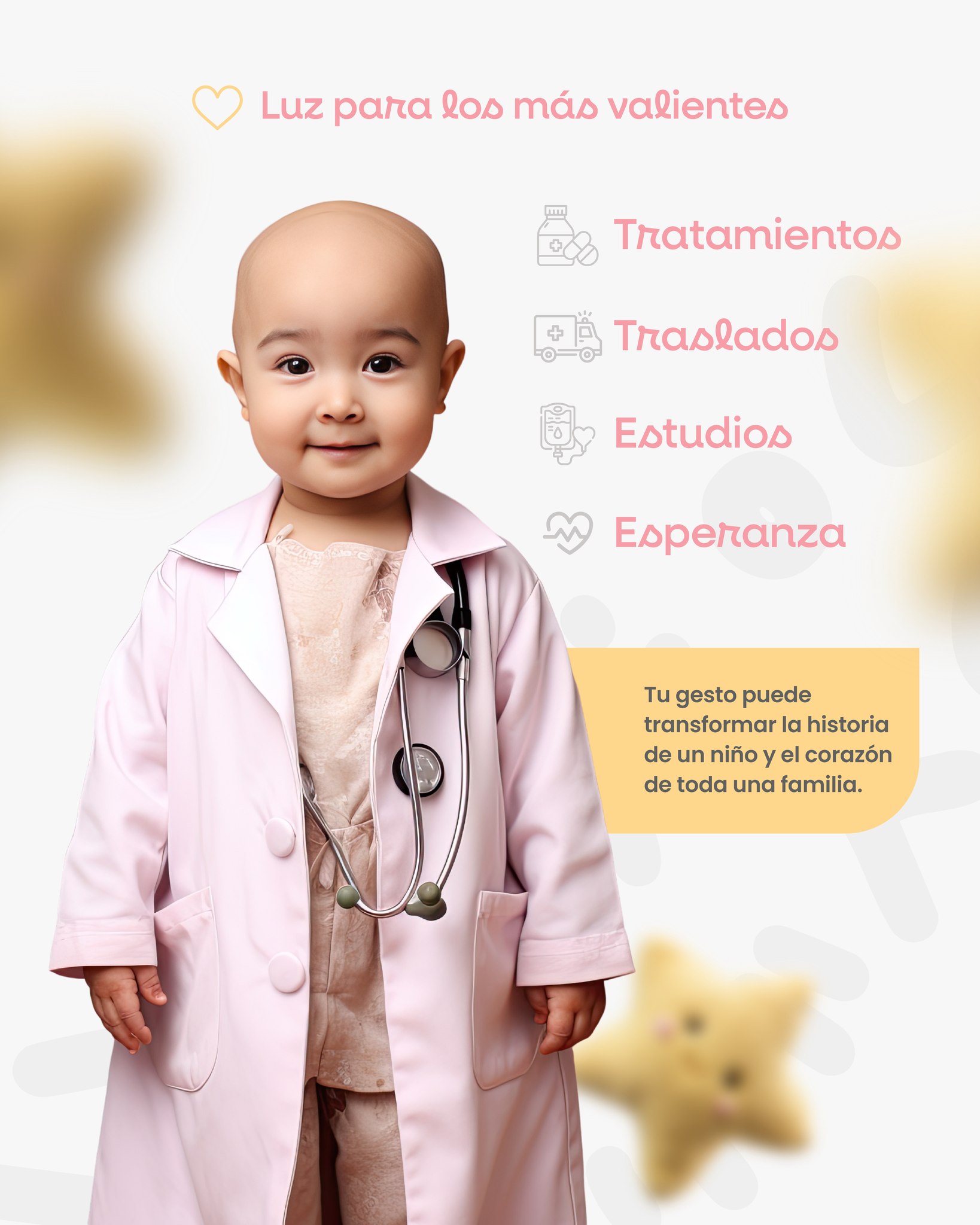 Cada año, miles de niños y adolescentes enfrentan la difícil realidad del cáncer, una enfermedad que no distingue edad y que en México se ha convertido en una de las principales causas de muerte por enfermedad en niños de 5 a 14 años.
Se estima que en nuestro país se presentan entre 4,000 y 7,000 nuevos casos anuales, siendo las leucemias las más comunes, y que muchos diagnósticos llegan en etapas avanzadas, lo que dificulta la recuperación.
Aunque el tratamiento puede ser desafiante, datos muestran que cuando el cáncer se detecta tempranamente y se brinda atención continua, las posibilidades de mejorar la calidad de vida y la supervivencia aumentan significativamente.
En Adastra Fundación creemos que la información también salva vidas: por eso hablamos abiertamente sobre estas cifras, hablamos de la importancia de la detección oportuna y hacemos un llamado a sumar esfuerzos para que ninguna familia enfrente sola este camino. 💛✨
Porque juntos podemos encender esperanza donde más se necesita. 🌟
#AdastraFundación #CáncerInfantil #EsperanzaEnMovimiento #DetecciónTemprana #SaludParaTodos