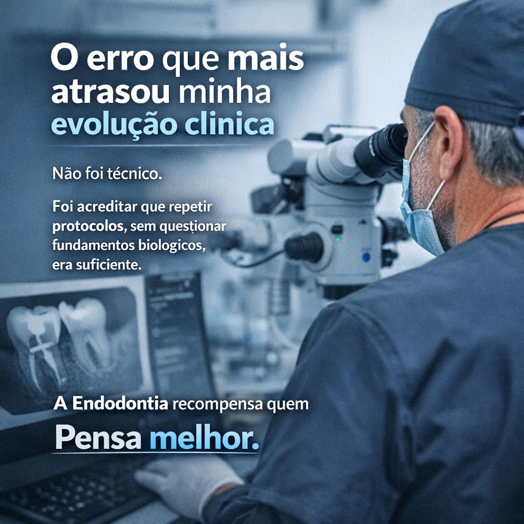 O erro que mais atrasou minha evolução clínica não foi técnico.
Foi acreditar que repetir protocolos, sem questionar fundamentos biológicos, era suficiente.
A Endodontia não recompensa apenas quem executa bem.
Ela recompensa quem pensa melhor.
Com o tempo, aprendi que a previsibilidade clínica nasce do raciocínio — não da repetição automática.
#endodontia #odontologia #endodontics #dentista #dentistry #brasil #endolovers #odonto #endodontiamicroscopica #tratamentodecanal #endo #dentistas #saopaulo #sp #endodoncia #endodontic #dentist #endodontiabrasil #endodontiauberlândia #endodontiaportovelho #aorp74anos #dicasendodonticas #unaerp #ufu #unitri #faculdadepitágoras #uniube #uspribeirao #faculdadeestácio #uspribeirao