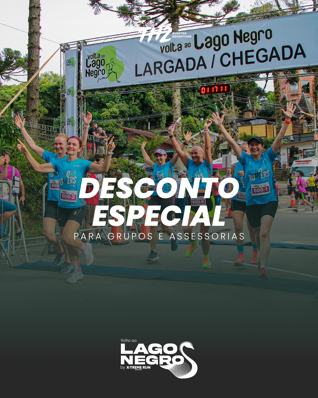 Não deixe de aproveitar o desconto especial de fim de ano para grupos e assessorias esportivas. Os cupons valem até o dia 10 de janeiro. Caso você ainda não possua o cupom exclusivo, por gentileza, contate-nos via Whatsapp - 54 9 9699-5056. Teremos um enorme prazer em tê-los na próxima edição da Volta ao Lago Negro em 2026
🦢Volta ao Lago Negro
📆22 março 2026
📍Lago Negro | Gramado - RS
Inscrições abertas, link na BIO.
#VoltaaoLagoNegro #Corrida #LagoNegroGramado #CorridadeRua #EuSouXtreme #XTremeGramado #Gramado