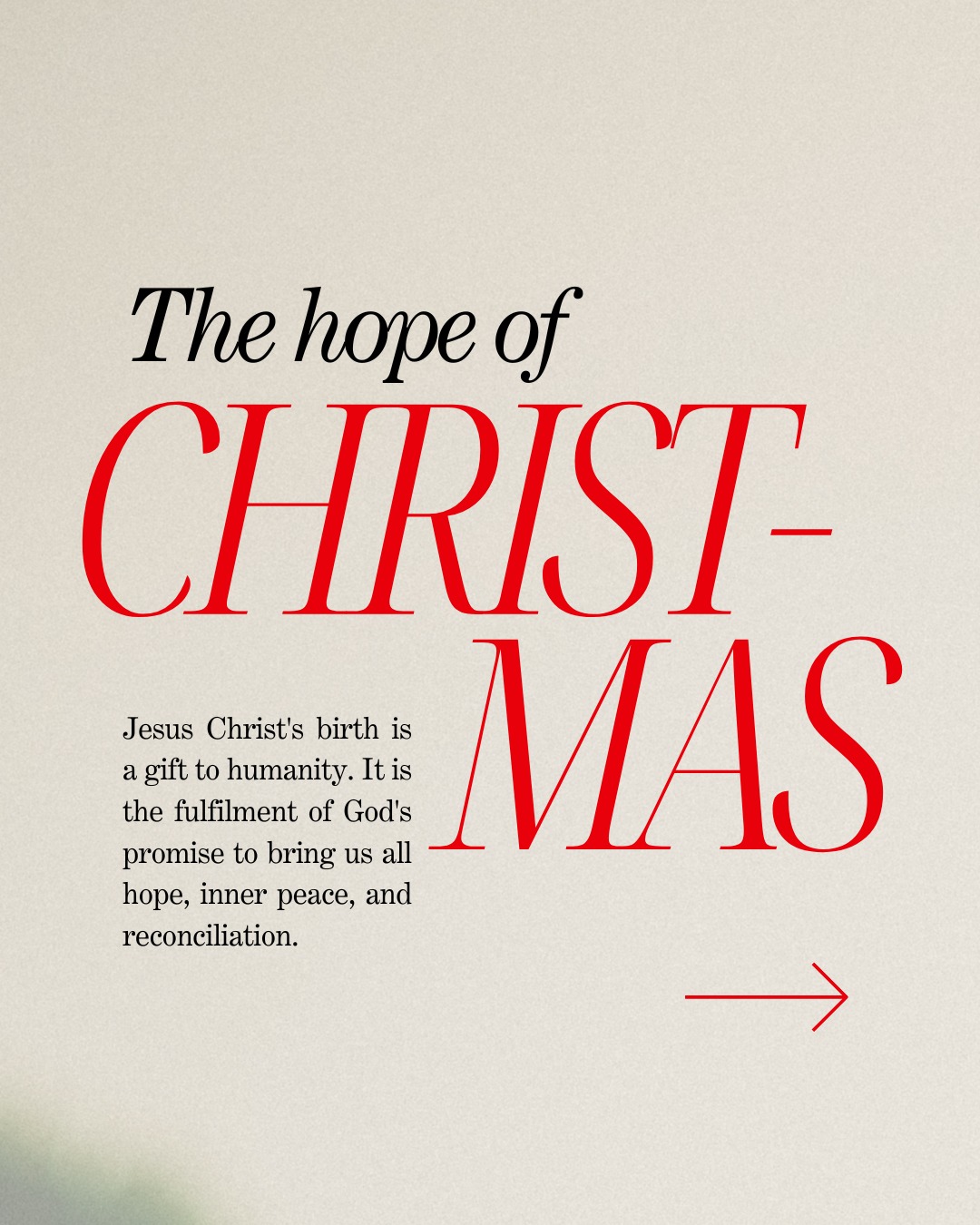 Merry Christmas! No matter what your Christmas looks like this year, know that you are loved by the King who started it all.