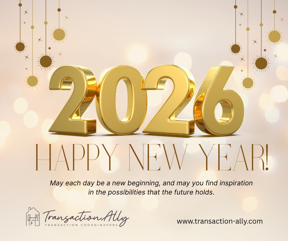 Happy New Year! Transaction Ally will be closed today, 1/1/2026.