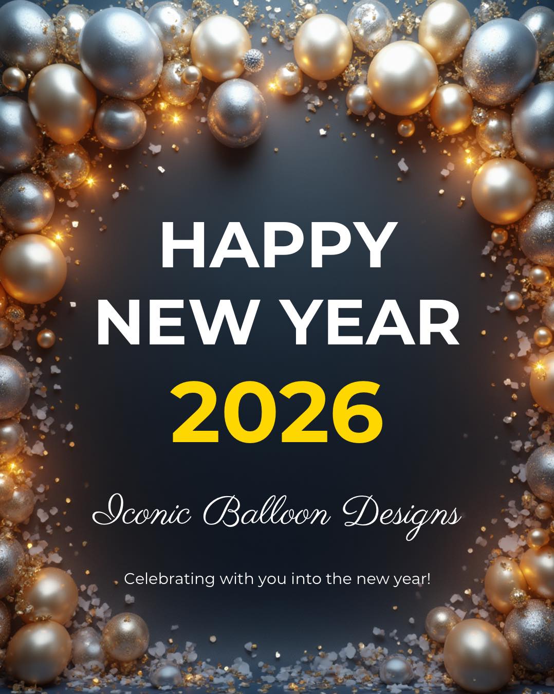 Wishing a year filled with success, happiness and celebrations ๐
#iconicballoondesigns