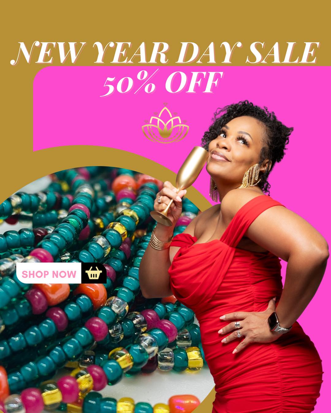 ✨ Happy New Year Beautiful! ✨
A brand-new year is here— and with it comes new energy, fresh starts, and new intentions. May this year bring you peace, growth, healing, love and everything your heart desires.
We’re making room for brand-new Waistbead designs, so if you’ve been eyeballing a strand or two, this is the perfect time to refresh your stack and step into the new year aligned and glowing. ✨
To help you start strong, we’re offering 50% OFF ALL WAISTBEADS TODAY ONLY (minimum $50 purchase).
Refresh your stack. Reset your energy. Reclaim your glow. 💖
✨ Today only
✨ Online orders only
✨ No extensions
Start your year shining!
.
.
.
#newyear #align #newintentions #newenergy