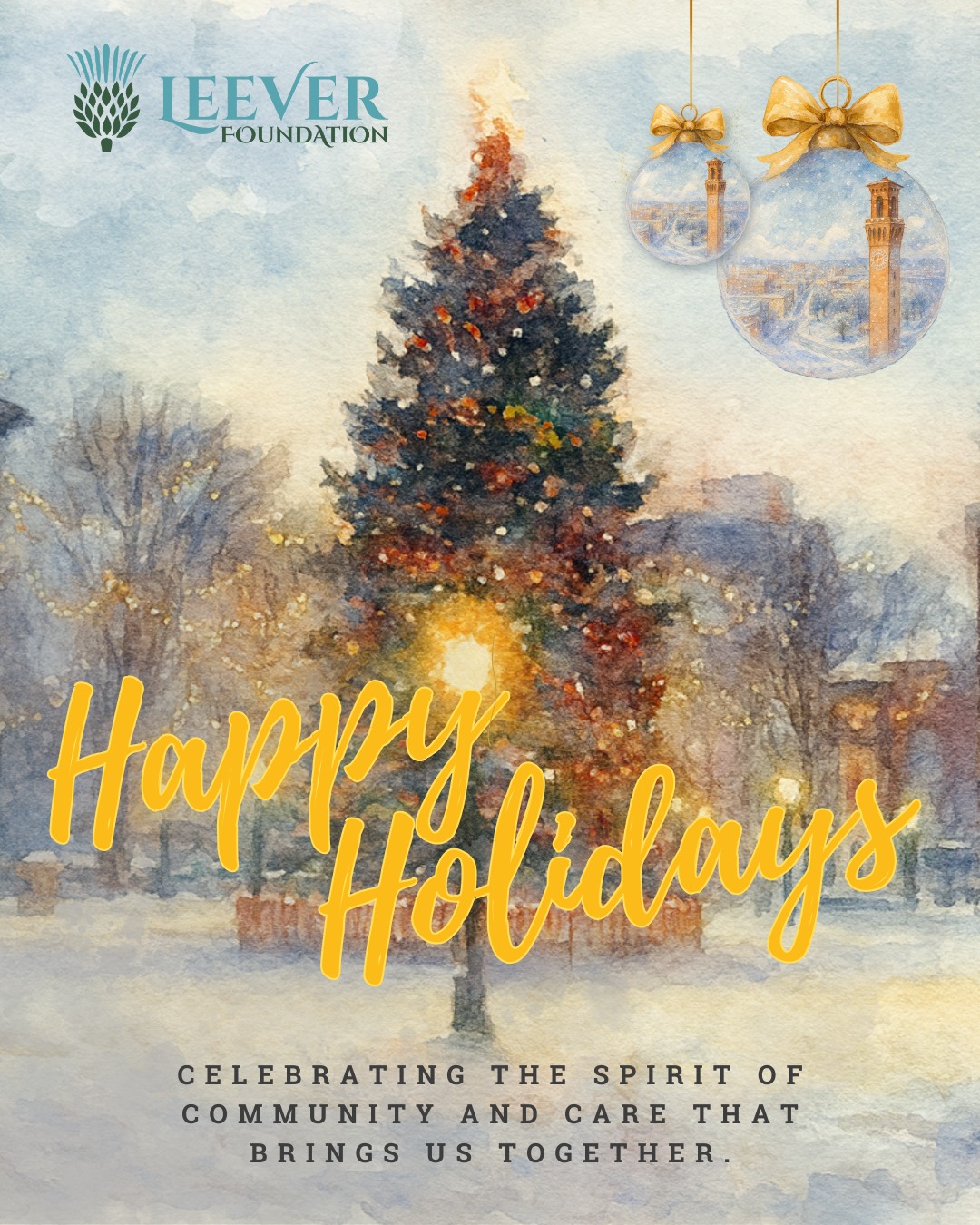 We wish you peace, joy, and meaningful connection this holiday season. May these days bring warmth and restful moments to you, your loved ones, and our entire community.
#LeeverFoundation #ctphilanthropy