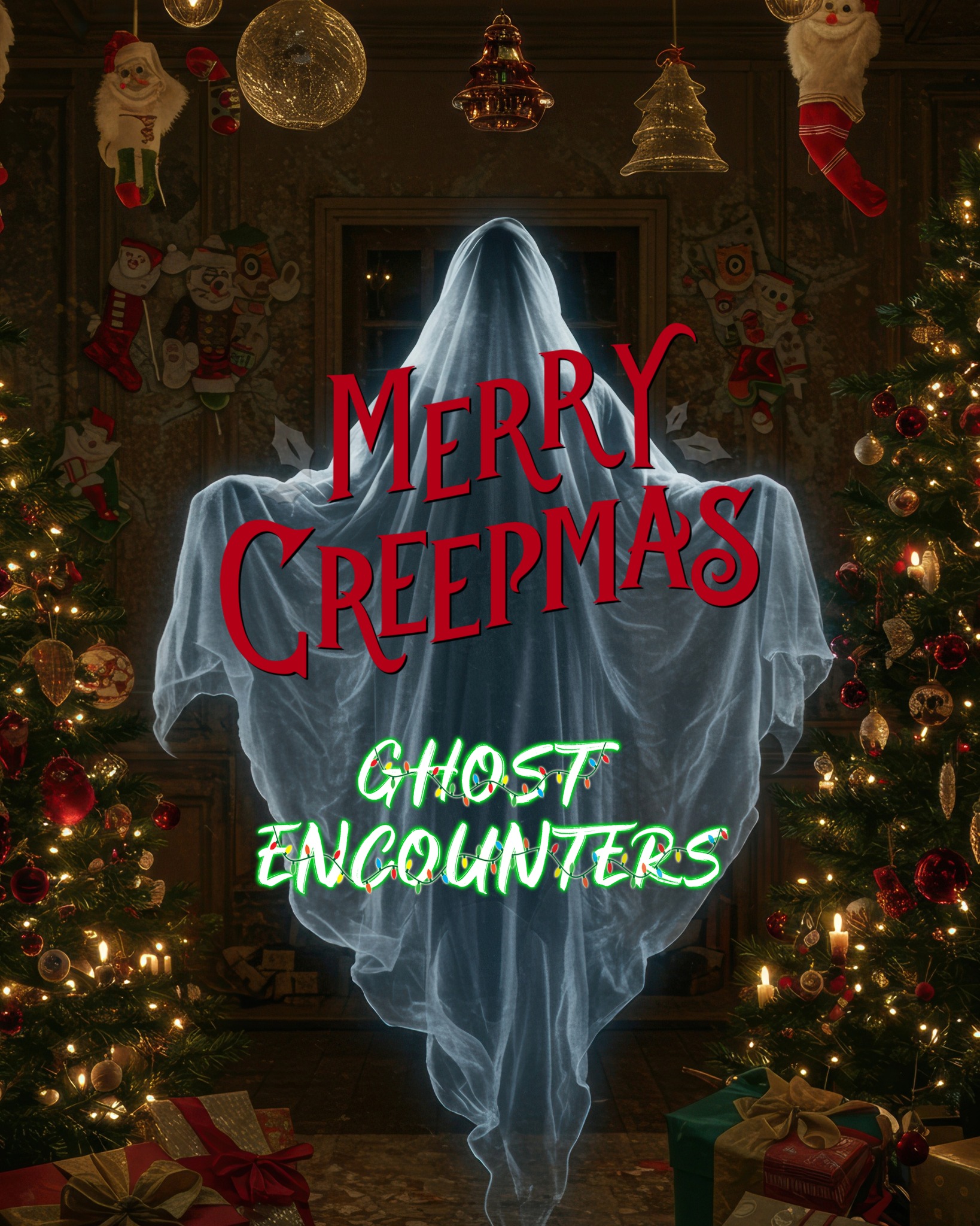 🎄👻 Merry Creepmas! May your nights be haunted and your spirits a fright!
#ghostencounters #stayspooky #holiday #creepmas #christmas #ghosts