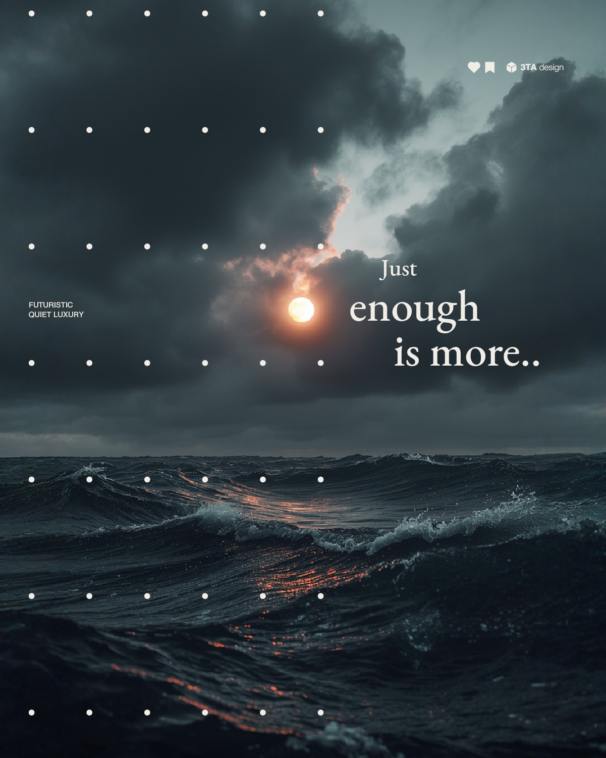 Just enough is more.
We live in an era of manufactured noise. At 3TA, our discipline is defined by what we have the courage to remove.
True luxury is found in the absence of friction.
We don't design to fill space. We design to build endurance.
#3TADesign #JustEnoughIsMore #QuietLuxury #bauhausminimalism #BrandAuthority #visualfriction #designsystems #aestheticsilence