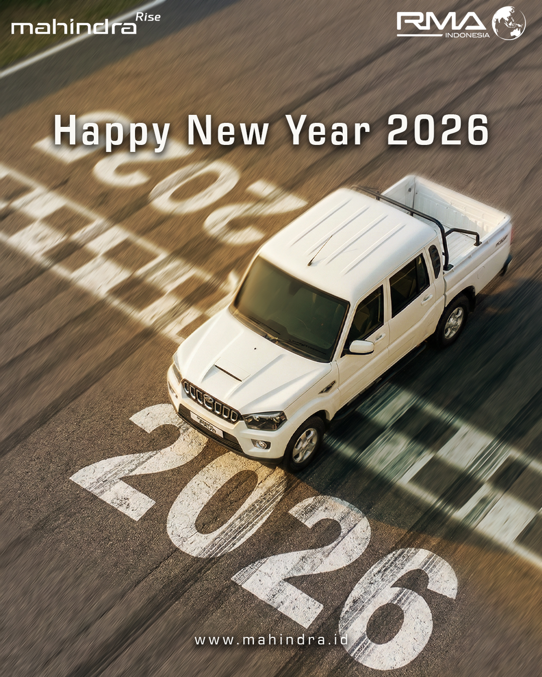 Selamat Tahun Baru 2026.
Saatnya bersama Mahindra Indonesia melaju lebih jauh, menjemput peluang, dan membangun masa depan yang lebih baik. Semoga tahun 2026 ini menjadi tahun penuh kesuksesan, keberkahan, dan kemajuan tanpa henti untuk kita semua.
.
#newyear2026 #tahunbaru2026 #MahindraScorpio #PikUpKeren #MahindraIndonesia #YourPartnerInSuccess #RMAIndonesia #mahindra4x4 #mining #plantation #farming #miningindonesia #minerals #coal #tambang #sobatenergi #ESDM #miningexpo #agriculture #agriculturelife #tipsandtrick #pertanian #perkebunan #pertambangan #fleet #fleetrental #rentalfleet #pickuprental