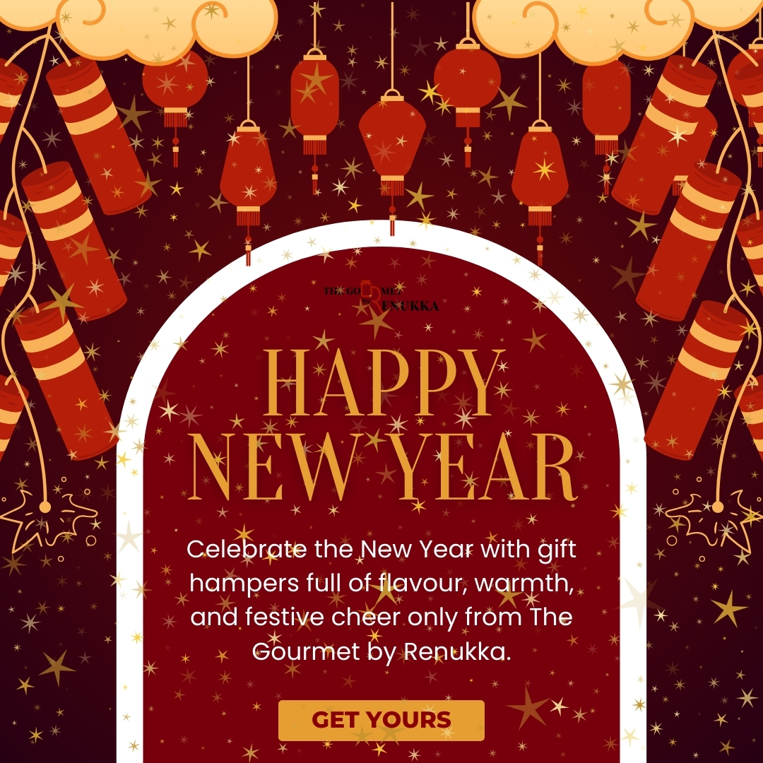 Happy New Year from The Gourmet by Renukka! 🎊🥳 Ready to surprise your loved ones with something special? Discover our top gift ideas for 2026 that will make every celebration unforgettable! Tag someone who needs a little inspiration! #GiftIdeas #NewYear2026 #GourmetGifts
