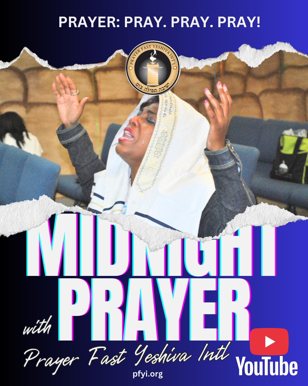 Join us for Midnight Intercession🔥
This week’s prayer focus: “PRAY! PRAY! PRAY!”
➡CLICK the link in the comments to listen to the full prayer on our Prayer Fast Yeshiva Intl YouTube page.
🙌Don’t forget to LIKE & SUBSCRIBE to stay connected!
#PrayerTime #IntercessoryPrayer #divineguidance #prayer #FaithInAction #prayerworks #intercession