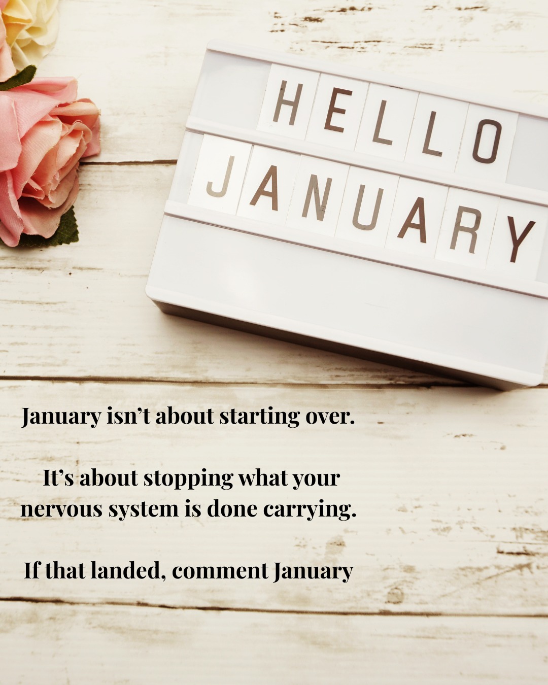 January isnāt about starting over.
Itās about stopping what your nervous system is done carrying.
If that landed, comment January
#newyear #newyears #newyear2026 #newyearsday #newyearresolution #newyearcelebration #newyearsresolution #healing #healingjourney #nervoussystemregulation #women #womensupportingwomen