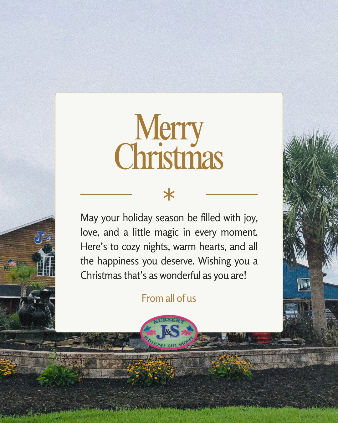 Wishing you a Happy Christmas full of love & Joy!