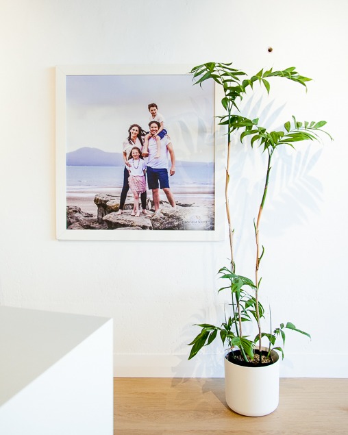 Finishing the art with framing is an essential part of the process to experience family photography...