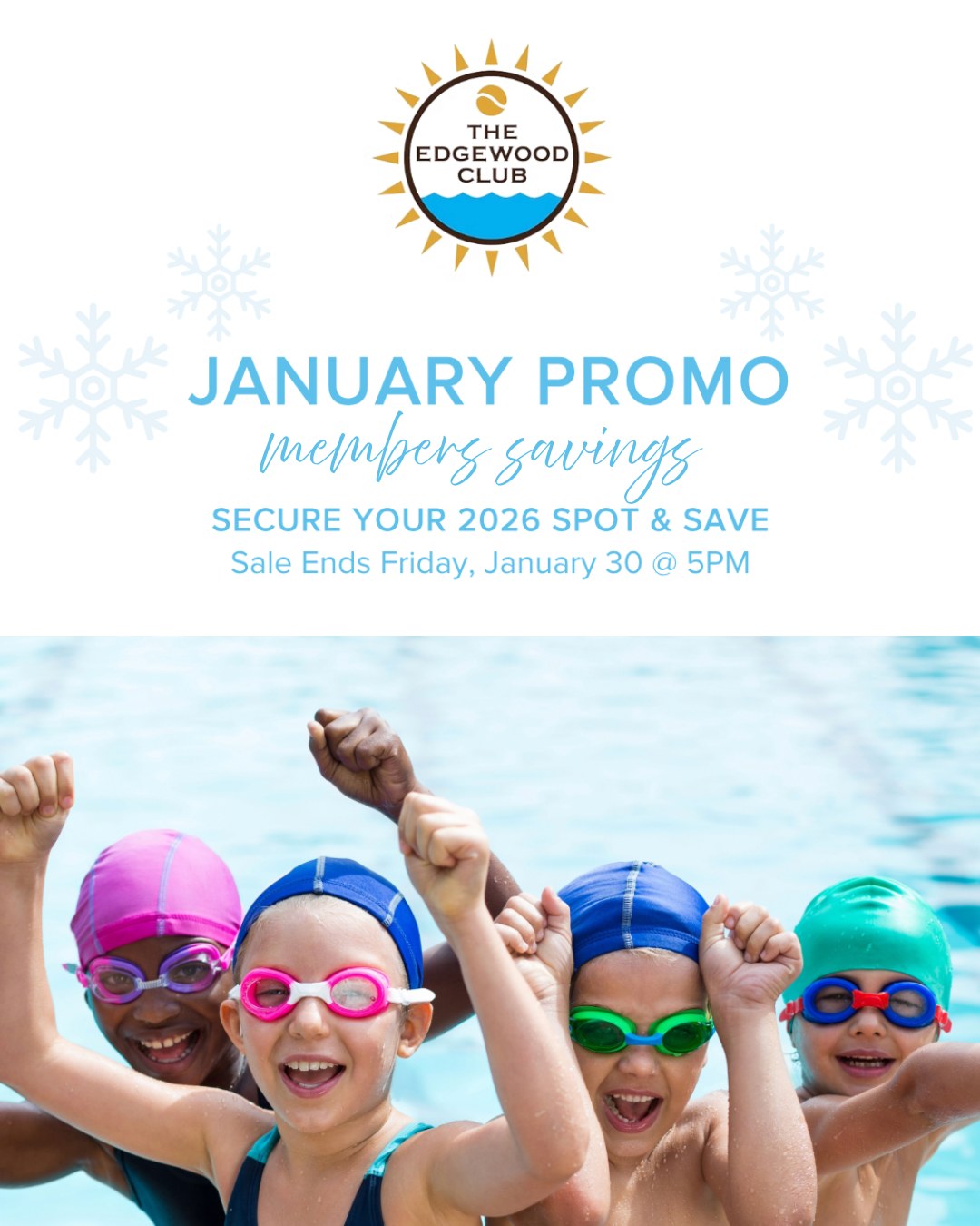 FAMILY FUN & FAMILIAR FACES
January Promo ~ members savings, secure your 2026 spot and save!
Visit Members Area
#family #fun #familiarfaces #gather #swim #play #relax #membership #edgewooclub #theedgewoodclub #edgewood #pittsburgh #bestclub #bestswimclub #bestswimteam #bestmembers