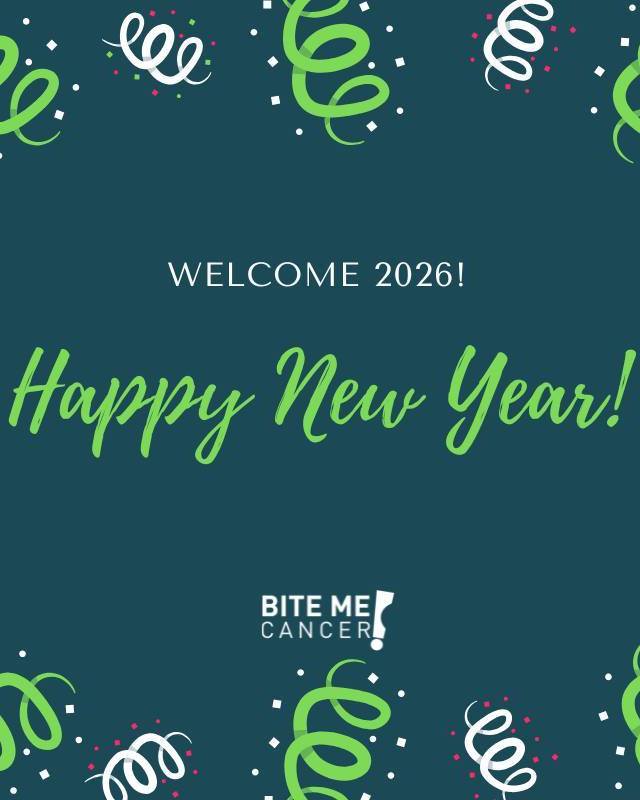 New year. Same heart. ๐ Our resolution? To keep bringing comfort, care, and smiles to teens fighting all cancers and their families. Thank you for being part of our Bite Me Cancer family. Hereโs to a year of hope, strength, and kindness. ๐If you'd like to end the year with a donation to Bite Me Cancer, go to the link in our bio!