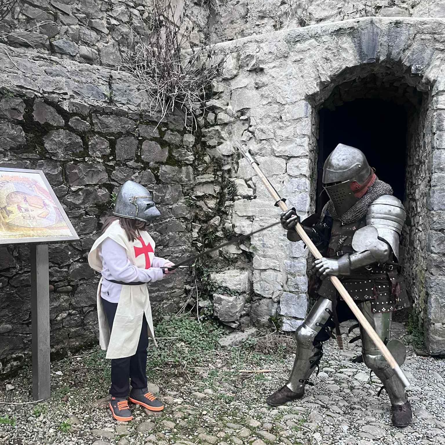 Yesterday I had the pleasure of helping an aspiring knight with a school project. #knightforhire #livinghistory #schoolproject #knights #learningisfun
