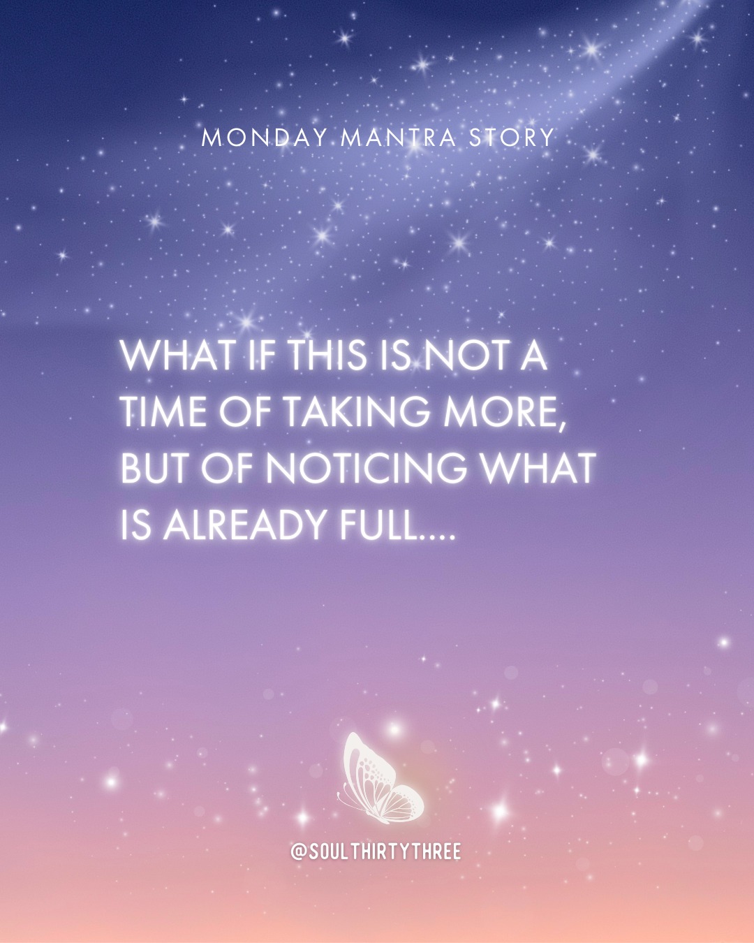 Happy New Year - We’re back!
This year opens with a story: a clean slate waiting to be received, and your free will deciding how you receive it.
What is in excess? Both the blessings that are good, and the moments that feel overwhelming. Maybe it's time to let go of something?
Your first Monday Mantra lesson is now live on YouTube for the deeper guidance.
Link in story.