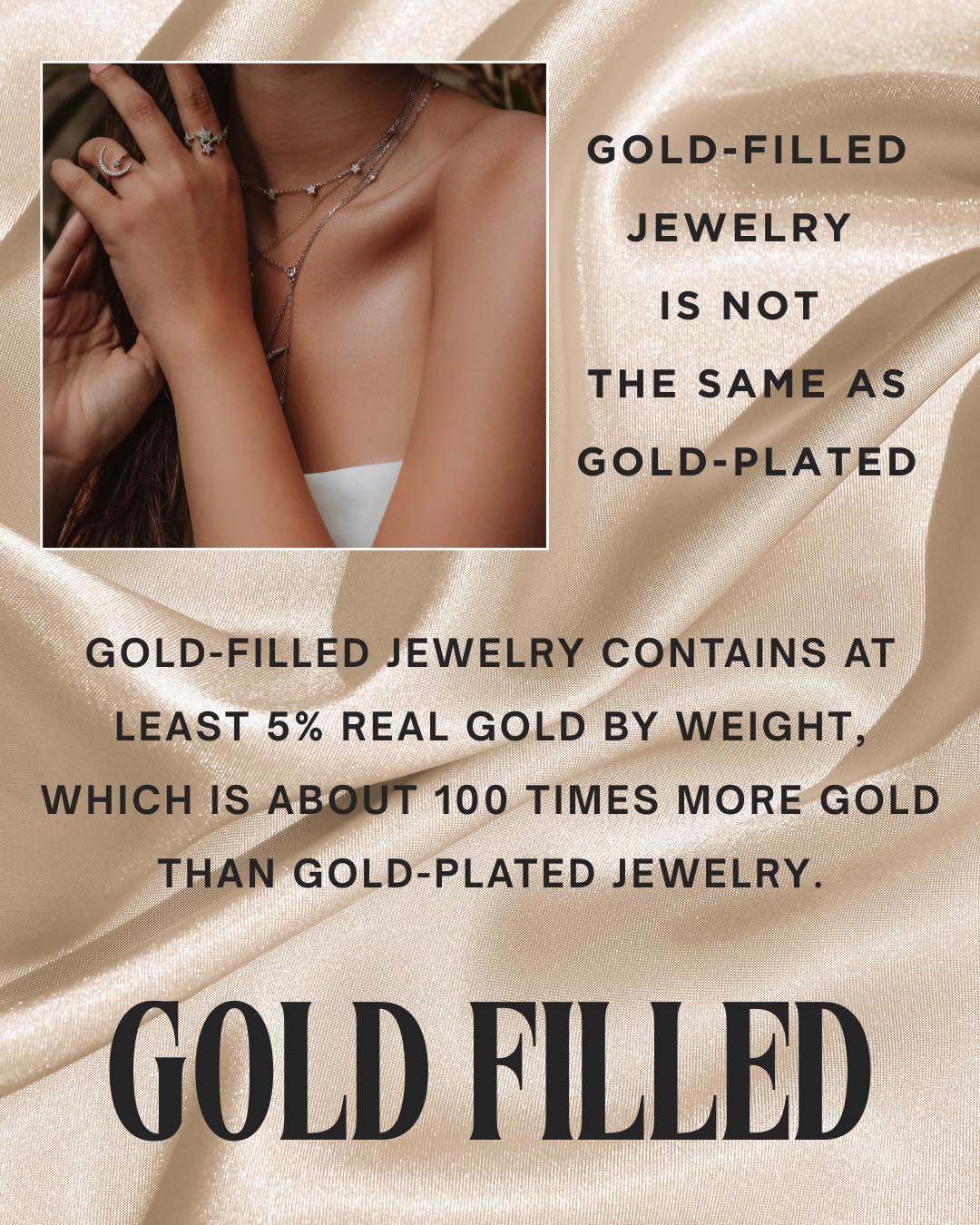 Gold-filled jewelry is not the same as gold plated ✨
Gold-filled pieces are made by bonding a thick layer of real gold to a base metal, making them much more durable and long-lasting than gold-plated jewelry. They won’t chip or flake with normal wear and can last for years when cared for properly.
Gold-plated jewelry, on the other hand, has only a very thin layer of gold painted or dipped onto the surface, which can wear off over time - especially with daily wear.
If you’re looking for the look of solid gold at a more affordable price, gold-filled jewelry is a great upgrade. 🤍🤍
#fusedforeverlyjewelry #ozaukeecounty #smallbusiness #permanentjewelrybusiness #permanentjewelry #permanentjewelrybusiness #permanentjewelry