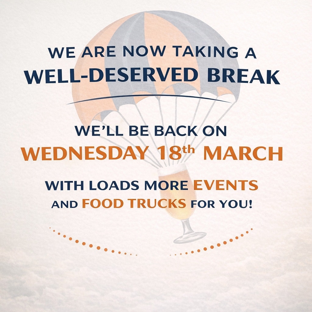 Thank you everyone for an amazing year, we've had lots of fun and we hope you have as well !!!
We're now closed until march 18th for a well deserved break and we hope to see you again when we reopen
Many thanks,
The parachute team