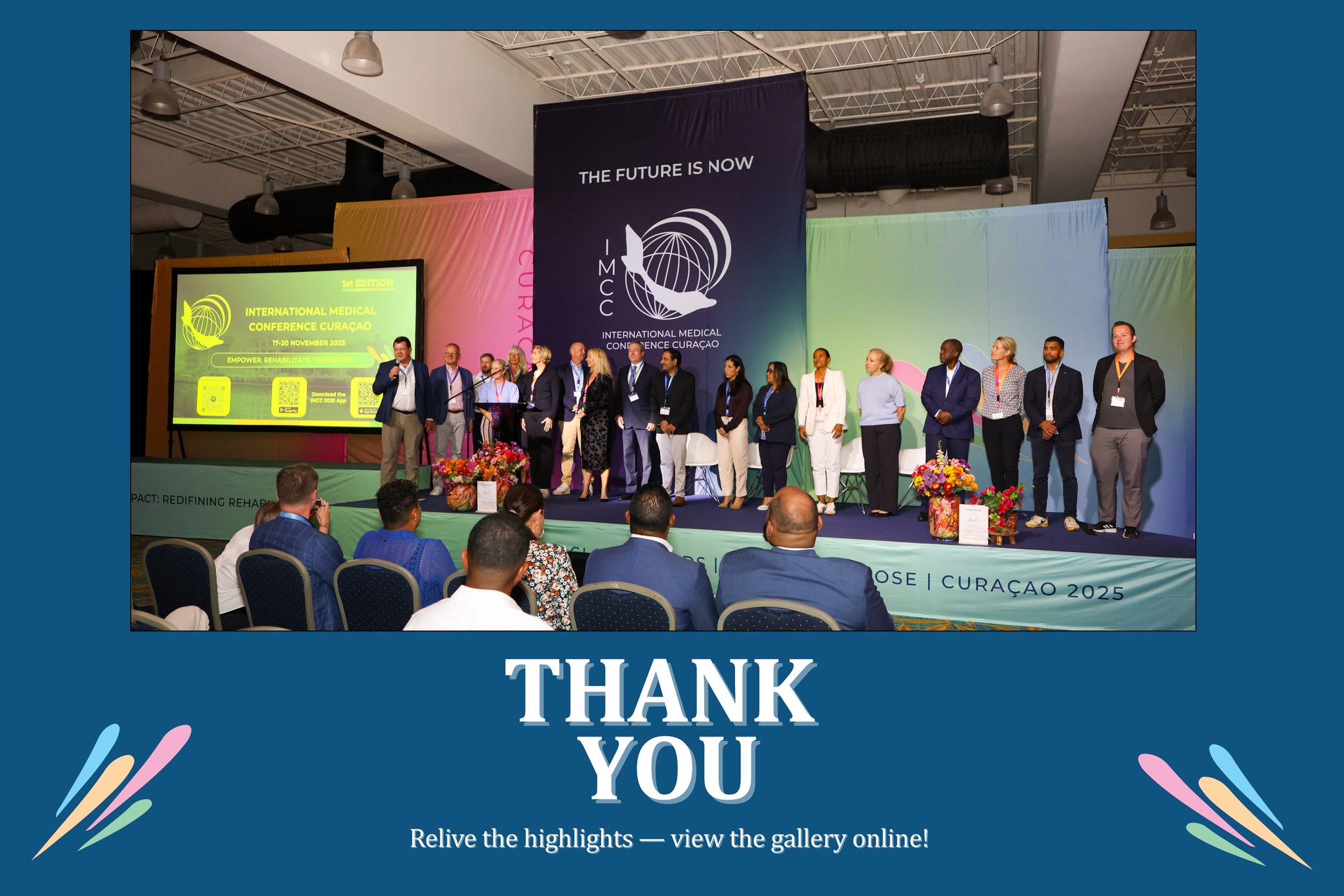 As we enter a new year and look back on 2025, one memory stands out above all: IMCC. 🩵
Some moments define a year — and for us, this gathering of minds, hearts, and purpose was one of the most inspiring highlights of 2025.
The conversations, collaborations, and human connections continue to resonate far beyond the conference days.
We invite you to revisit these moments in the newly opened IMCC photo gallery on https://www.medconferencecuracao.com/gallery-2025
Happy 2026 everyone !!🎉
Photos by @luminashoots
#IMCC #IMCC2025 #MedicalConference #Inspiration #DolphinAssistedTherapy #Collaboration #Future #Rehabilitation #Therapy #Study #Research #Conference #AI #Orthopaedics #Neurorehabilitation #Cancer #Curacao