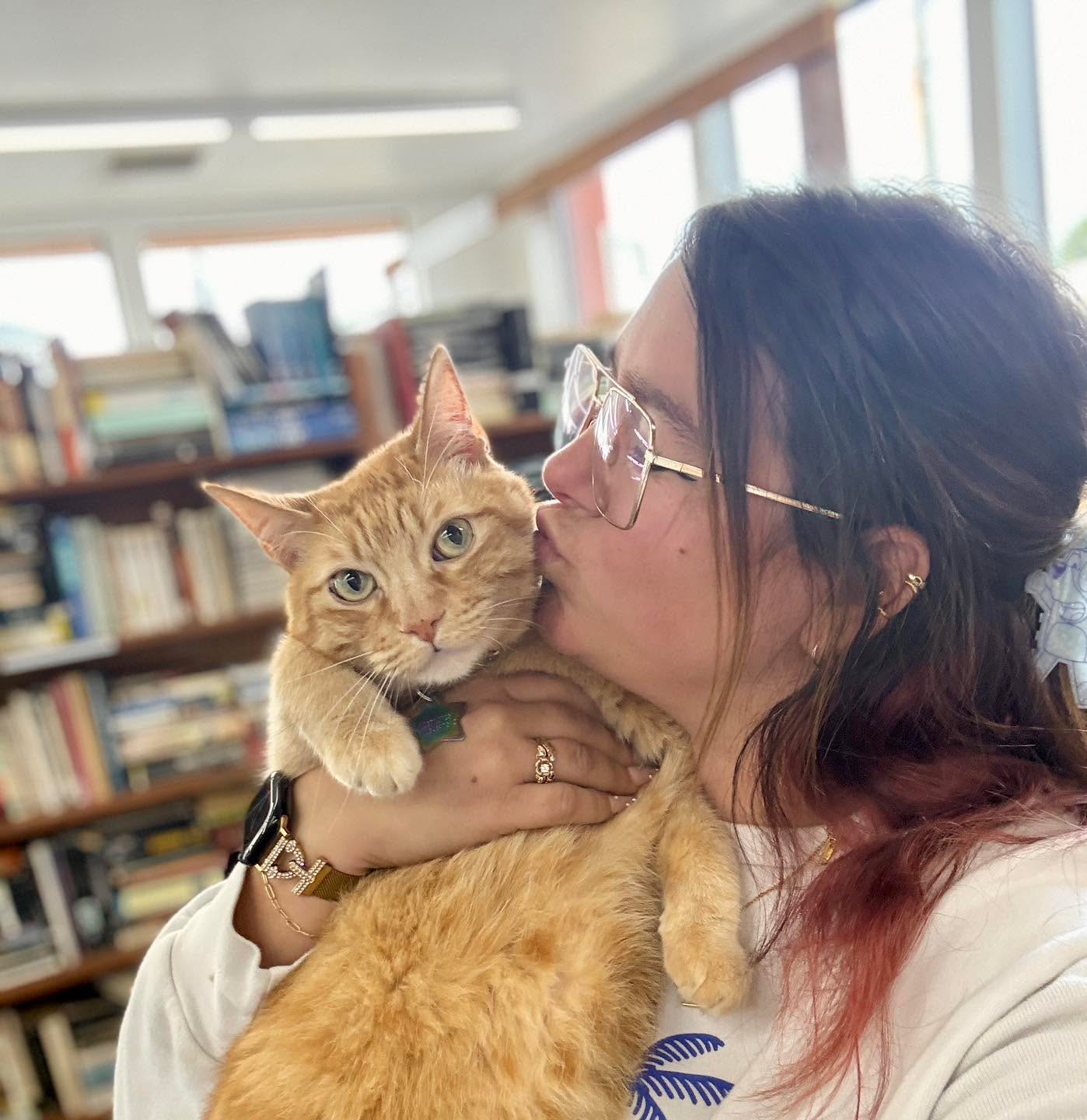 🌟 Happy National Kiss a Ginger Day! 💋🐾 Today, we’re celebrating our fabulous diva, Jay, our ginger cat extraordinaire! 🐱✨ Give a little love to all the ginger beauties out there and don’t forget to smooch your favorite ones—like Jay! ❤️🧡 #KissAGingerDay #GingerCat #CatLove #SmoochesForGingers #DivaJay 😻