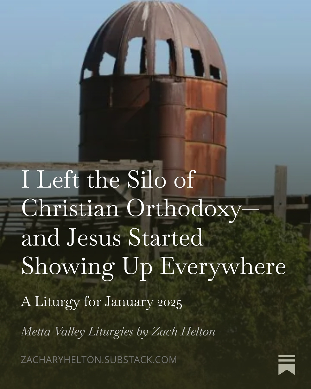 New post, now on Substack. #deconstruction #wisdomchristianity #exvangelical