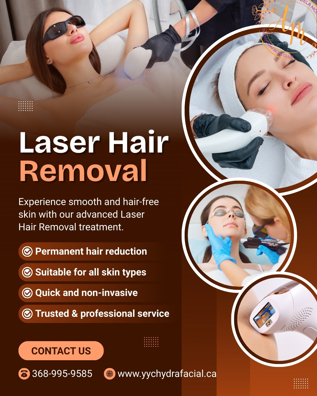 Laser Hair Removal – New Clients Are Welcome!
Our professional laser hair removal treatments are now accepting new clients for 2026. Whether you’re starting your first session or continuing a treatment plan, our certified practitioners provide safe and effective care tailored to your needs.
Benefits of Laser Hair Removal:
• Reduces unwanted hair for long-lasting smoothness
• Minimizes ingrown hairs
• Saves time compared to daily shaving or waxing
• Improves skin texture and appearance
• Boosts confidence and comfort
• Suitable for all skin types
Reserve your session early to secure your preferred date and time. Experience the convenience, comfort, and confidence of smooth, hair-free skin.
✔ Professional, certified technicians
✔ Safe and effective procedures
#CalgaryBeauty#YYCBeauty#CalgarySkincare#YYCSkincare#CalgaryWellness#LaserHairRemoval#HairFreeSkin#SmoothSkin#LaserTreatment#HairRemoval#PermanentHairReduction #LaserHairRemoval #CalgaryWellness #YYCHealth #TherapeuticMassage #MassageTherapy #yyc