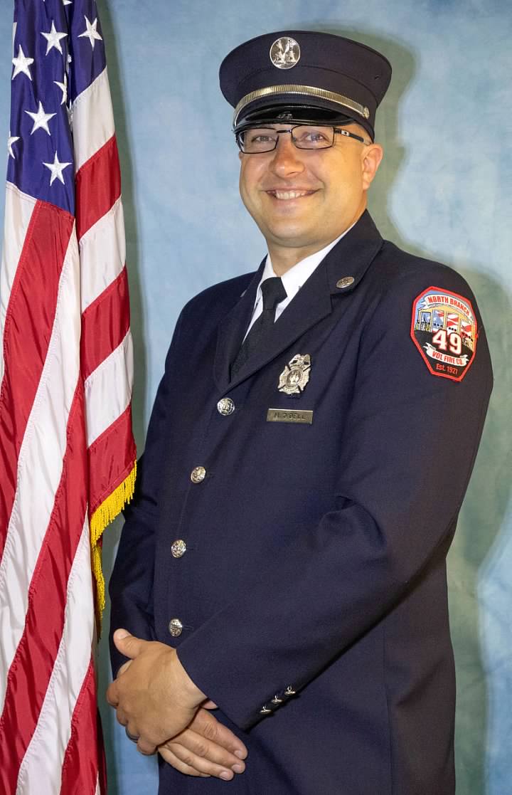 Election Result: Captain, 2026
We’re pleased to announce that Mark O’Dell has been re-elected to serve as Captain for a second consecutive year.
In his role as Captain, Mark is responsible for planning and executing the department’s monthly training drills, ensuring our members remain sharp and prepared. He also oversees the submission of all emergency response reports to department leadership and applicable government agencies. In addition, Mark chairs our House and Grounds Committee, keeping routine maintenance on track and guiding major capital improvement projects.
Mark joined North Branch in 2016 in what can only be described as an all-time trade, after previously serving as a line officer with Bradley Gardens Fire. Since then, he spent five years leading our members as a Lieutenant before continuing his service as Captain.
Congratulations, Mark — and thanks for everything you do to keep the station, the training, and the department running strong.